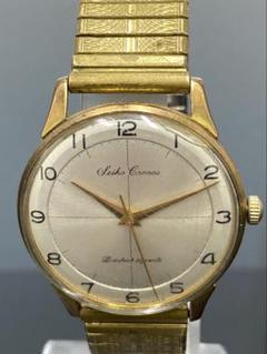 Seiko Cronos アナログ手巻き時計 ゴールド