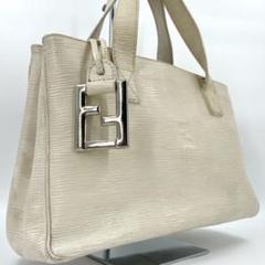 FENDI フェンディ ハンドバッグ エピ FF金具チャーム ロゴ型押し レザー