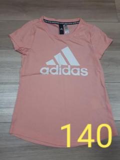 adidas　アディダス　Tシャツ　ピンク　140