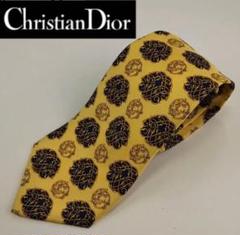 337★ クリスチャンディオール Dior 高級ブランド 紳士 シルク ネクタイ
