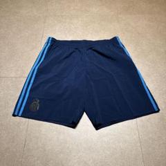 Adidas ジャージ　ハーフパンツ　レアル・マドリード　サッカー　紺　O