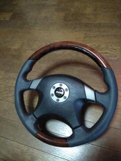 日産オプションモモMOMOウッドステアリング★R33E51Z32R34S15他