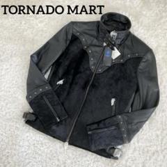 【美品】TORNARD MARTトルネードマート　リアルファー　レザージャケット トルネードマート tornadomart リアルレザー ダウンコート 本革
