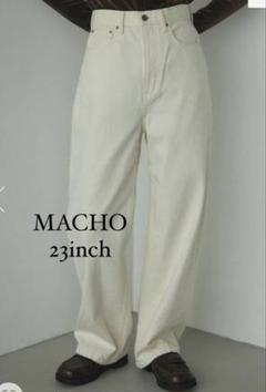 ファッション姫 通販 BLACK 23 デニムホワイトMACHO MOUSSY BY パンツ