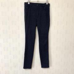 ZARA WOMAN ザラウーマン　スキニー　ストレッチパンツ　ネイビー　総柄