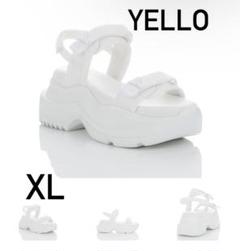 YELLO サンダル YELLO / TOKYO BLACK SINGLE SNEAKER SANDALS