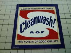 AGF Cleanwash ステッカー シール (約80mm×約80mm)