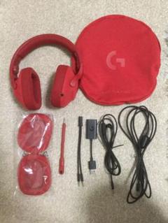 G433 ロジクール ヘッドホン レッド