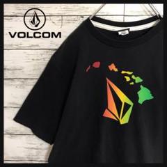 【ビッグロゴ】ボルコム　両面プリントTシャツ　ハワイ　レインボー　T18