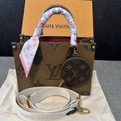 LOUIS VUITTON ルイヴィトン　オンザゴーPM バッグ　バンドー付き ☆超美品☆ ルイ・ヴィトン バッグ オンザゴー PM バンドー ☆2