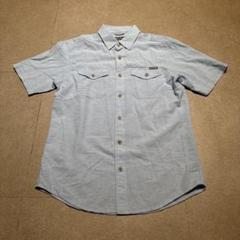 Eddie Bauer シャツ　半袖　水色 コットン　綿　XS