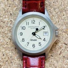 稼働品】ハミルトン 9771B Khaki（カーキ） ホワイト文字盤