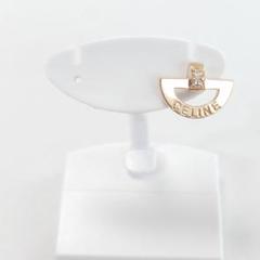 CELINE セリーヌ K18 ダイヤ ピアス 片耳用 6569
