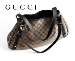 極美品グッチGUCCI GGアビークリスタルショルダーバッグコーティング保存袋付