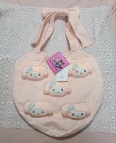 merry jenny サンリオ コラボ トートバッグ マイメロディ ピンク merry jenny トートバッグ 「メロクロコラボ」My Melody heart