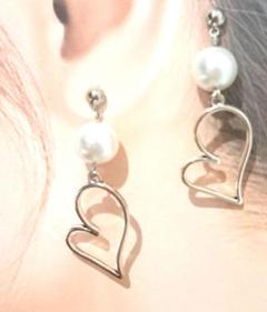 702# ピアス ハンドメイド 夏ピアス ハート