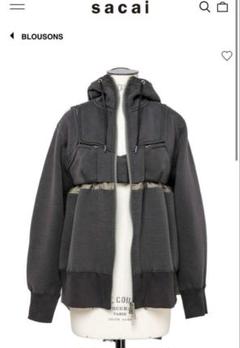 サカイ　sacai スポンジスウェットパーカージップアップ　3 sacai Sacai サカイ 24AW Sponge Sweat Hoodie スポンジ