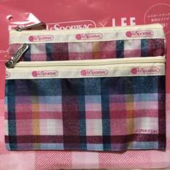 付録】LeSportsac 優しげチェック柄ポーチ - メルカリ