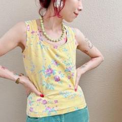 ユーロヴィンテージ花柄タンクトップのサムネイル