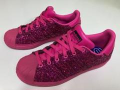 adidas レディース スーパースター 23.5 アディダス ピンク ラメ