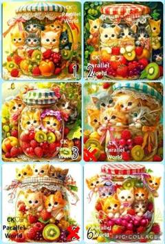 7/8♡ねこちゃん♡♡パネル♡ハンドメイドのサムネイル