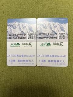 長野県エイブル白馬五竜&Hakuba47スキー場共通リフト券【大人1日