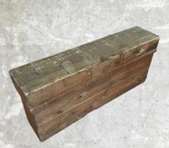 【アンティーク】昭和レトロ 特大木箱 屏風入れ 道具入れ 無垢材 古道具 蔵出し