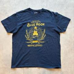 【ブルームーン ブルー】Tシャツ✦半袖✦イエロー✦二重えり✦ロゴ　y2k ピチT ブルームーン ブルー】Tシャツ✦半袖✦イエロー✦二重えり✦ロゴ