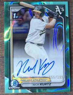 Topps NICK KURTZ Bowman Chrome 1st アクアリフ