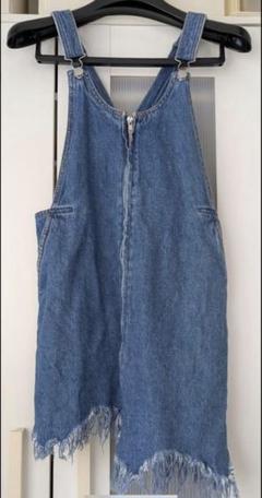 【ZARA】デニムジャンパースカート（XS）のサムネイル