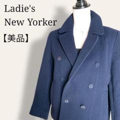 【美品】ニューヨーカー　高級ウール　ピーコート　ショート丈　トラッド　日本製