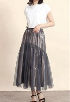 【専用です】新品　☆FENNELチュールレイヤードメタリックボリュームスカートのサムネイル