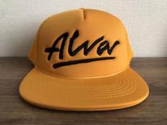 オールドスケートALVA skateboarder メッシュキャップ　イエローのサムネイル