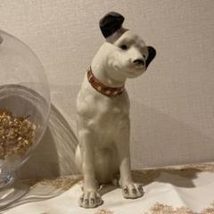 レア　希少　ビクター犬　ニッパーくん　陶器の置物　31cm  爪ありタイプ　昭和 レア 希少 ビクター犬 ニッパーくん 陶器の置物 31cm 爪あり