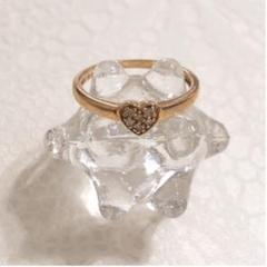 フォリフォリ リング 10K ダイヤモンド0.02ct ピンクゴールド 14号 フォリフォリ リング 10K ダイヤモンド0.02ct ピンクゴールド 14