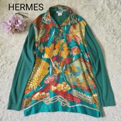 HERMÈS-PARIS アートデクリールポロシャツxlサイズ