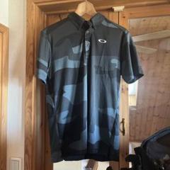 【美品】OAKLEY カモフラージュ ゴルフシャツ M/L