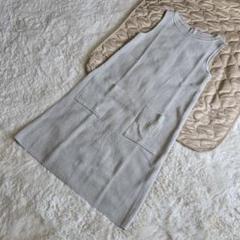 21年 FOXEY フォクシー Knit Dress Kayle リネン ロゴ - メルカリ
