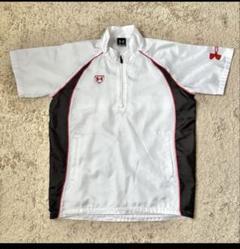 【極美品】 UNDER ARMOR ハーフジップ 半袖 ホワイト YXL