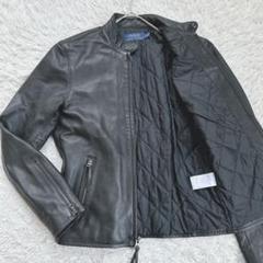 【値下げ】 Lauren Ralph 極美品✨Polo シングルライダース M相当 羊革 ジャケット・アウター