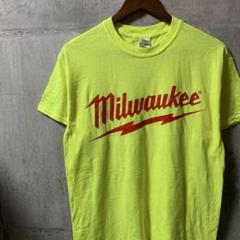 Tシャツ 90s 00s ヴィンテージ Y2K カレッジ 蛍光色 古着 H432