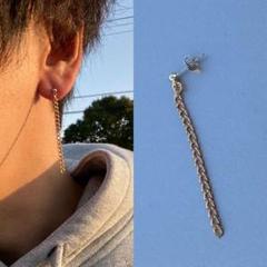 5cm KPOP系 ゴールド チェーンピアス メンズ レディース アクセサリー