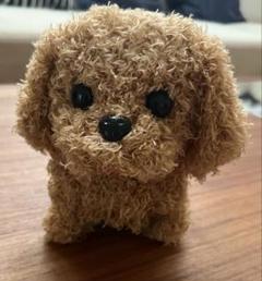 電池で動くフェルト製犬のぬいぐるみ 約10cmのサムネイル
