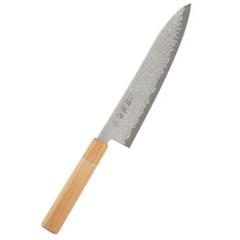 半額満載！スーパーSALE グランドセール！ 関龍作 ダマスカス 大澤刀剣 210mm SR-VG301S シェフナイフ 調理器具