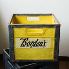 60's BORDEN'S ヴィンテージ ミルククレート アメリカ 木箱 60's BORDEN'S ミルククレート -通販-ローズボールアンティークス