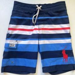 Ralph Lauren 水着 男の子用 ビッグポニー ストライプ 140