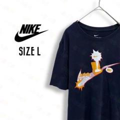 ナイキ Tシャツ スウッシュ L ゆるダボ 古着 ホワイト 前プリントc41