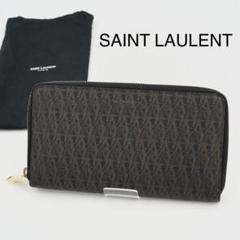 極美✨付属完備✨サンローラン 長財布 レザー Vステッチ キルティング 黒 SAINT LAURENT PARIS】サンローランパリ『YSLロゴ ラージ