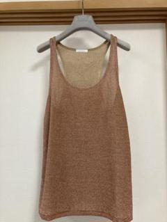 100%正規品 極美品Chloe(クロエ)グレーバックリボンタンクトップ