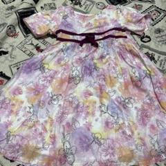 ANNA SUI mini 花柄 半袖ワンピース　sサイズ　１００サイズ